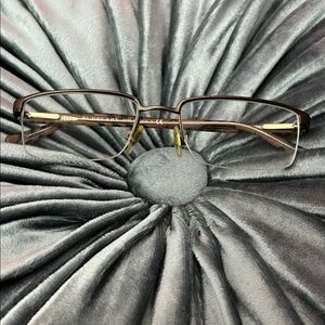 Burberry Dark Brown, Gold Glasses